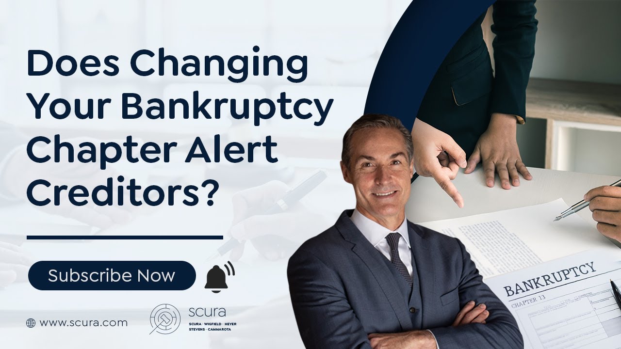 Does Changing Your Bankruptcy Chapter Alert Creditors? - YouTube