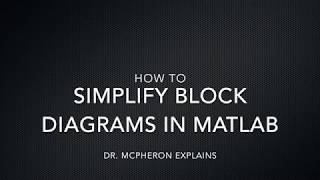 How To Simplify Block Diagrams in MATLAB - How To Ep  4