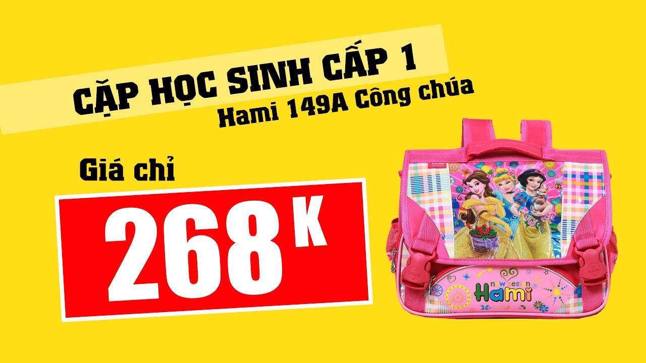 Cặp học sinh tiểu học, cặp học sinh cấp 1 giá rẻ, cặp học sinh siêu nhẹ, cặp hami 