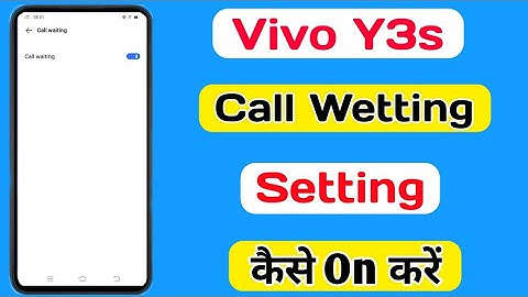 How To Call Wetting Setting In Vivo Y3s || Vivo Y3s Call Wetting में कैसे रखे ||Technical Akhilesh