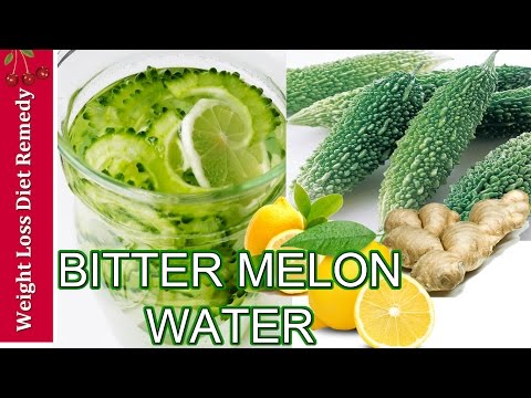 DIABETES BITTER MELON WATER juice smoothie ginger lemon bitter gourd Karela करेला विधि रस ठग