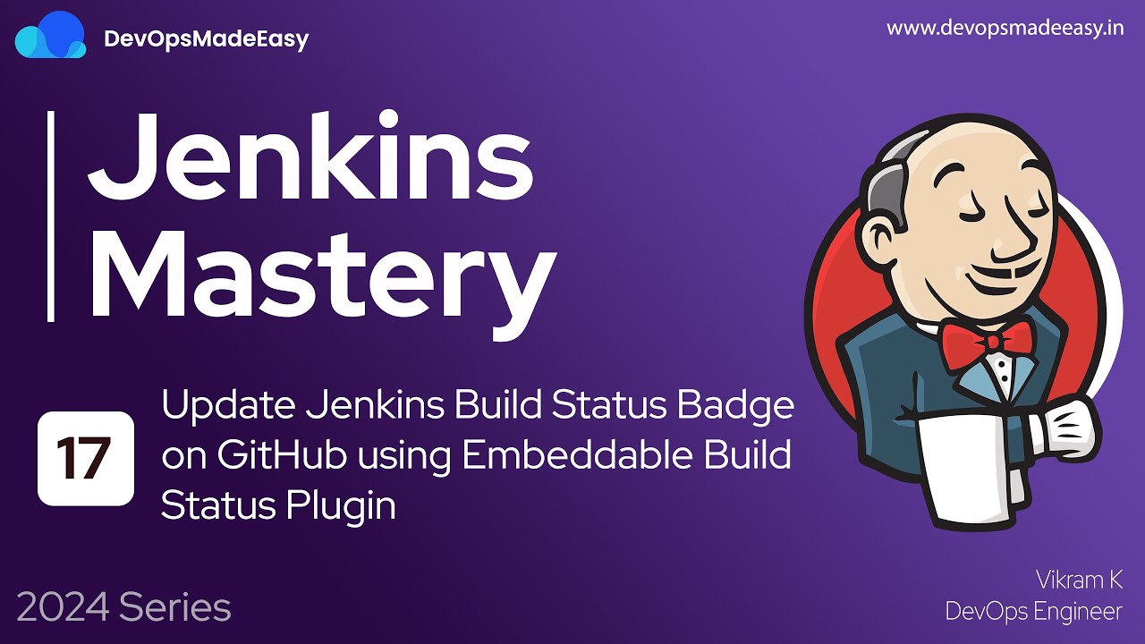 14 Jenkins Series Update Jenkins Build Status Badge on GitHub