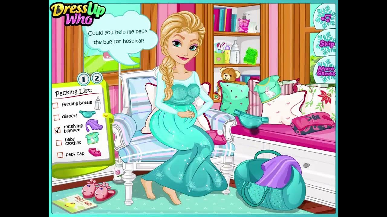 Frozen Elsa Gives Birth Online Free Game at 123Games.App YouTube