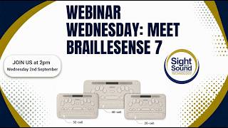 Webinar Wednesday: Meet the BrailleSense 7! screenshot 3