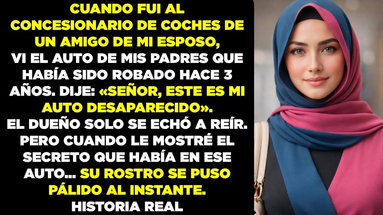 Sin querer vi el coche que me dejó mi padre en el concesionario del amigo de mi marido… me paralicé…
