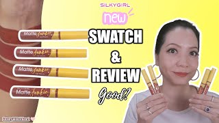 Silkygirl New Matte Junkie Lipcream Colours Swatches & Review