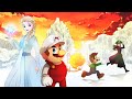 Mario and Luigi Meet Elsa: Little Grand Quake animation movie