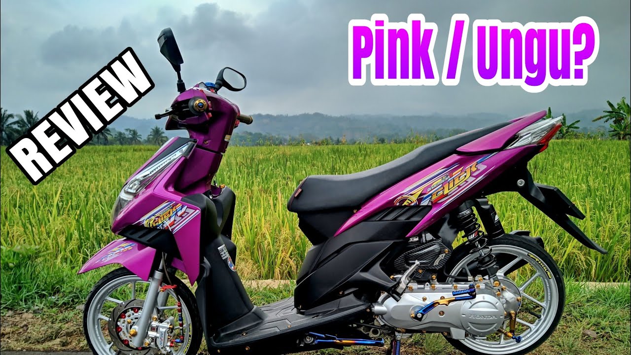 Modifikasi Vario 110 Warna Ungu