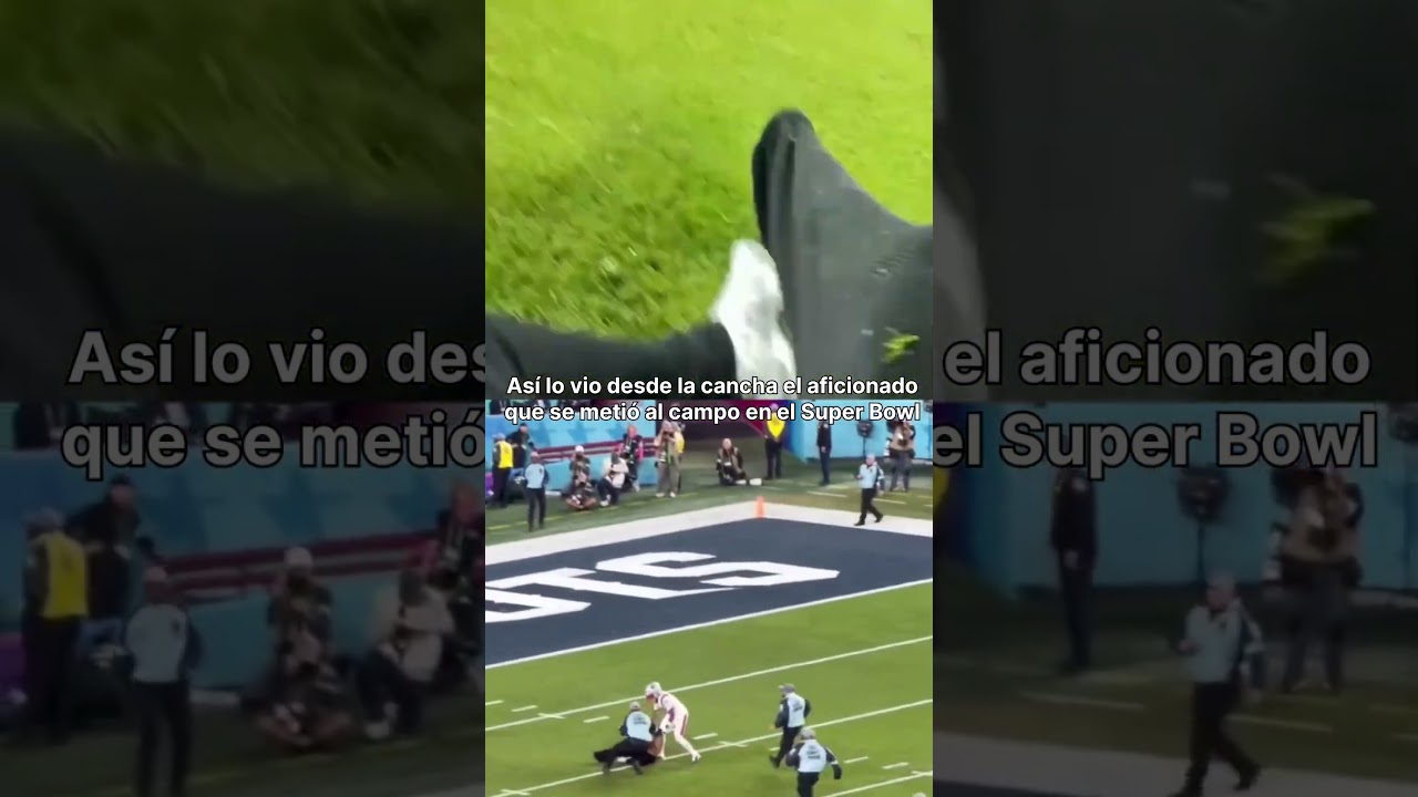 📸 Вот как это увидел нарушитель, выбежавший на поле во время Супербоула 