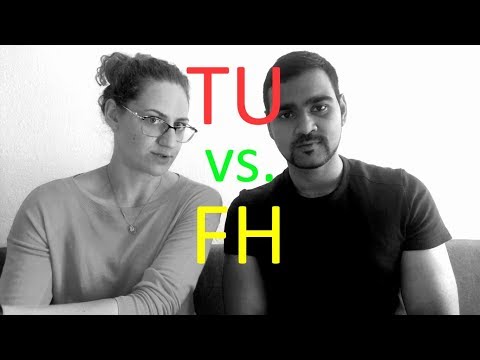 TU vs FH in Germany