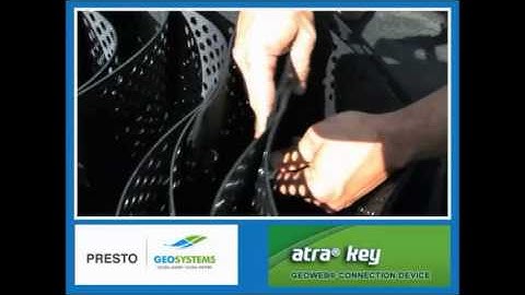 Connecting GEOWEB® Geocell Sections with ATRA® Keys