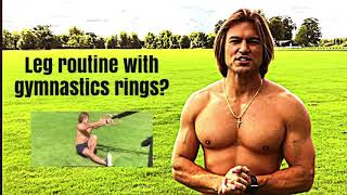 Leg routine with gymnastics rings. #enriquepacheco #legroutine #gymnasticsrings