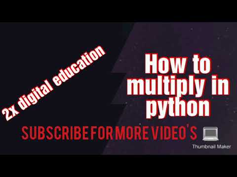 how to multiply in python