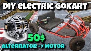 Diy Cheap Electric Go-Kart Alternator Motor