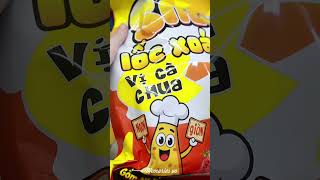 Bánh snack Kelum siêu to khổng lồ  bánh tôm chiên giòn hải sản 160g, bánh lốc xoáy vị cà chua #food