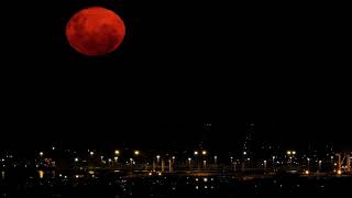 Moonrise Jan 11th 2020, Tauranga, New Zealand - Nikon P1000