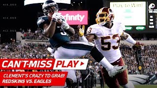 Carson Wentz Avoids the Sack & Drops in a TD Dime to Corey Clement! | Can't-Miss Play | NFL Wk 7