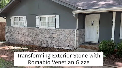 Transforming Exterior Stone with Venetian Glaze