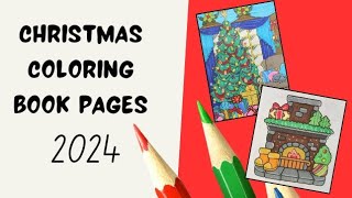 My Christmas Coloring Book Completed Pages 🎄✨ Every Page I Colored 2024 Finished!