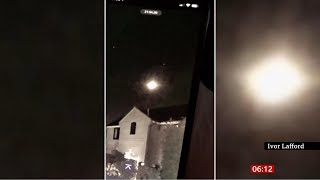 Fireball meteor caught on doorbell cameras across the UK - BBC News - 1st March 2021