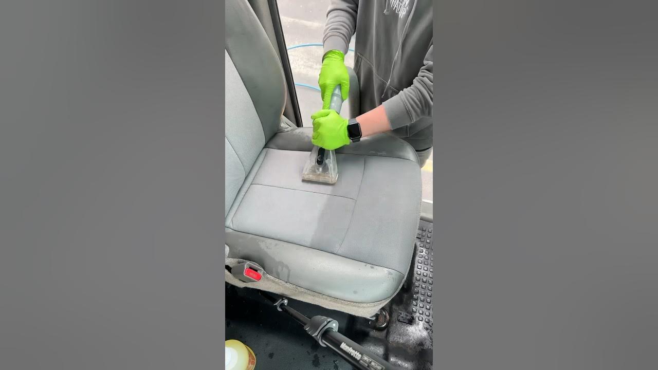 Super satisfying car seat deep clean cleaning satisfyingcleaning 