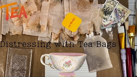 #jjtipstrickshacks Collab No. 9, Distress With Tea Bags #junkjournal #distress