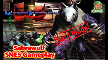 Killer Instinct (Hard Mode) - SNES ver. (Sabrewulf Gameplay)[60fps]