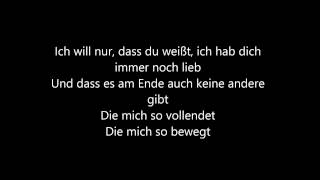 Philipp Poisel - Ich will nur - Lyrics