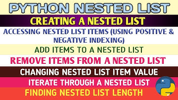 Nested List in Python | List Manipulation | Python Tutorial For Beginners | Part-10 | Class XI IP CS
