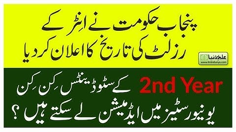 12th Class Result 2019, 2nd Year Result 2019, 12th Class Career Options