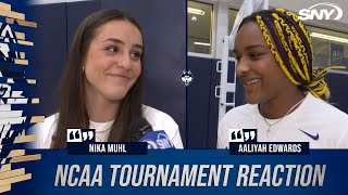 Nika Muhl and Aaliyah Edwards on UConn's expectations going into 2024 NCAA tournament | SNY