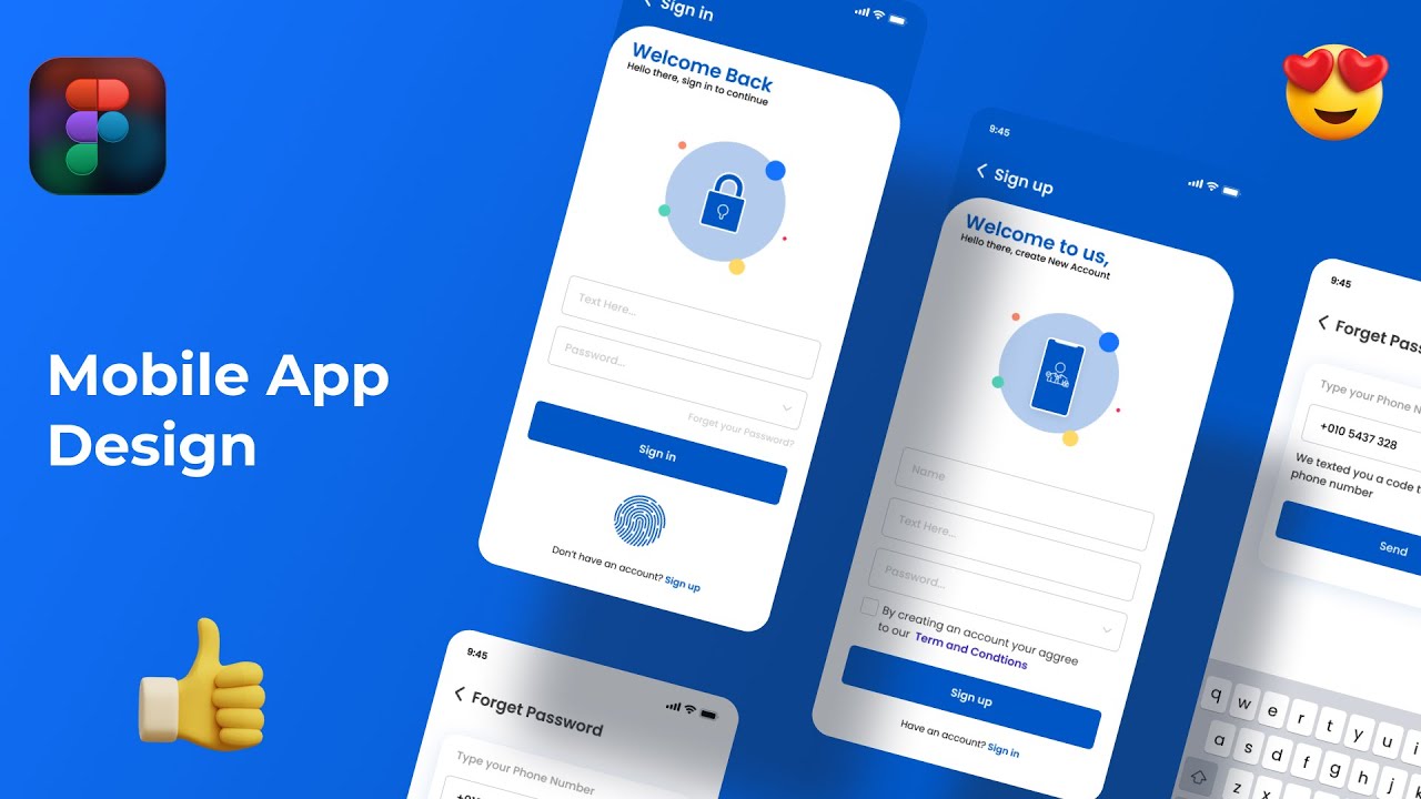 Figma Mobile App UI UX Design Tutorial - YouTube