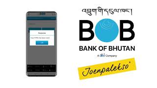 Reset your m-PIN through mBoB, Bank of Bhutan