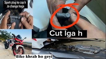 Bajaj pulsar rs200 Spark plug change 🥺🥺 || rs200 spark plug problem solved @reejansharma7475