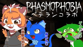 【Vtuber】ぬめゲコらいふ ベテラン調査員コラボ〔Phasmophobia〕