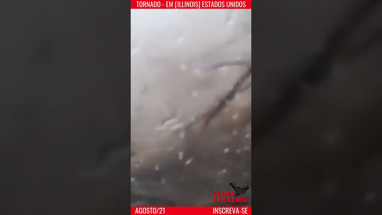 Tornado [ASSUSTADOR] No Estado De Illinois! Imagens INCRÍVEIS Telhados Voam! #Shorts