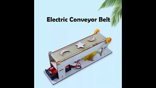 DIY STEAM Handmade Wooden Conveyor Belt Educational Kits For Children Physics Learning Science