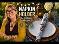 Easy Copper Wire Napkin Holder DIY for Outdoor Dinner Parties