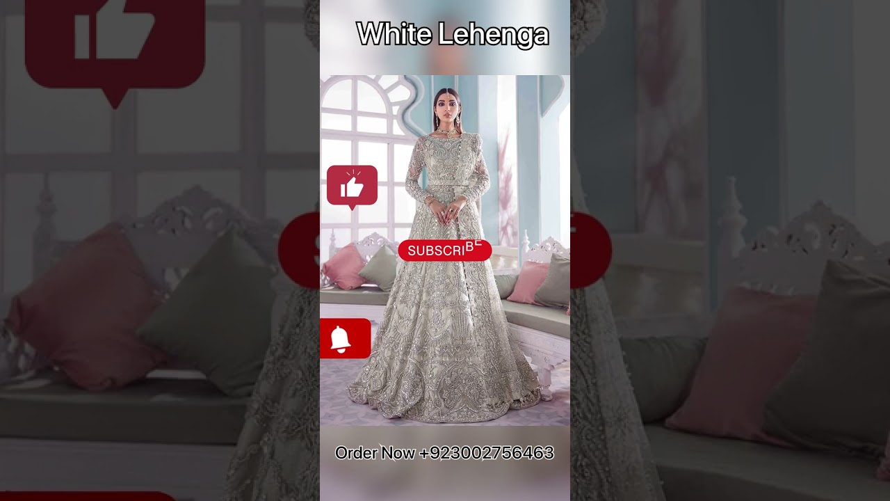 White Lehnga 2023 Eastern Western Fusion Wedding Dress| Pakistani Wedding Lehnga Designer Lengha