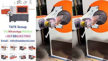 Step By Step TATE 2D CNC Wire Bending Machine Operation Brazil Algeria Uzbekistan Egypt India Korea