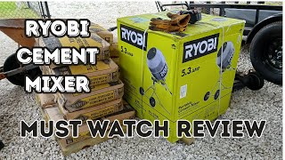 Ryobi 5 Cu. ft. Portable Concrete Mixer- MUST Watch Review