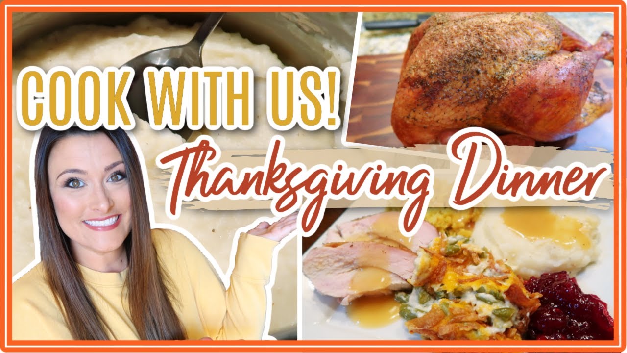 THANKSGIVING DINNER + OUTDOOR DECOR | SMOKED TURKEY | BEST MASHED POTATOES | Cook Clean And Repeat
