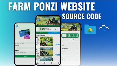Farm Ponzi Website Source Code Download And Make Own Website