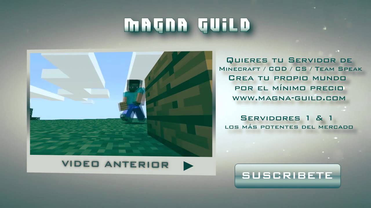 Minecraft Outro VP www.magna-guild.com Diseño 3D y Animación - YouTube
