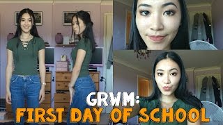 GRWM: First Day of School - Outfit, Makeup + Hair (sixth form)