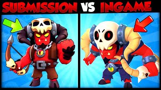 Old vs New Supercell Make Skin Submission V/S Ingame Look Comparison | Brawl Stras screenshot 4