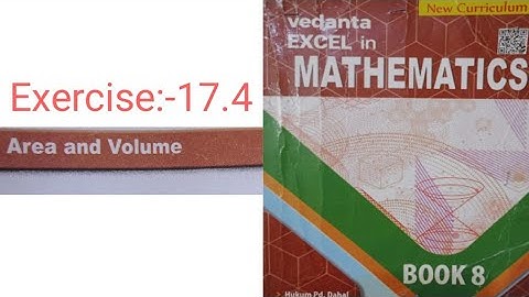 Exercise 17.4 solutions class 8 Vedanta publications in Nepali  || Area and volume chapter unit 17
