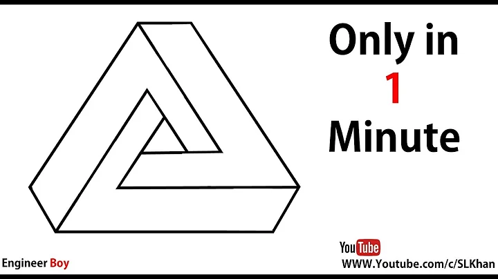 how to draw impossible triangle ? in one minute