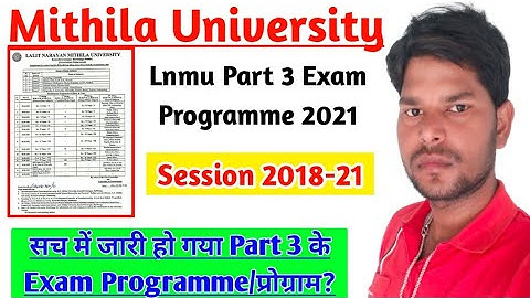 LNMU Part 3 Exam Programme Related Update 2021.Kya jari ho gaya Part 3 ke exam program True or false