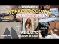 PRODUCTIVE WEEKEND STUDY ROUTINE AS A CBSE 10TH GRADER (study, cooking w/ mom, haul)
